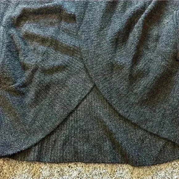 Barefoot Dreams open cardigan sweater Cozy Chic Lite XS Small gray loungewear - Picture 12 of 15